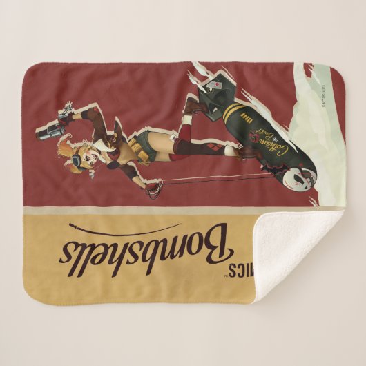 Harley Quinn Bombshells Pinup Sherpadecke (Vorderseite (Horizontal))