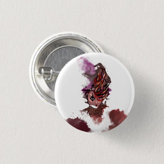 Harley Quinn Button (Vorne & Hinten)