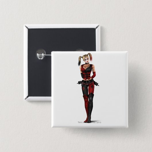 Harley Quinn Button (Vorne & Hinten)