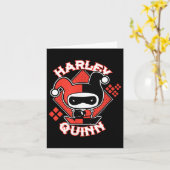 Harley Quinn Chibi Karte (Gelbe Blume)