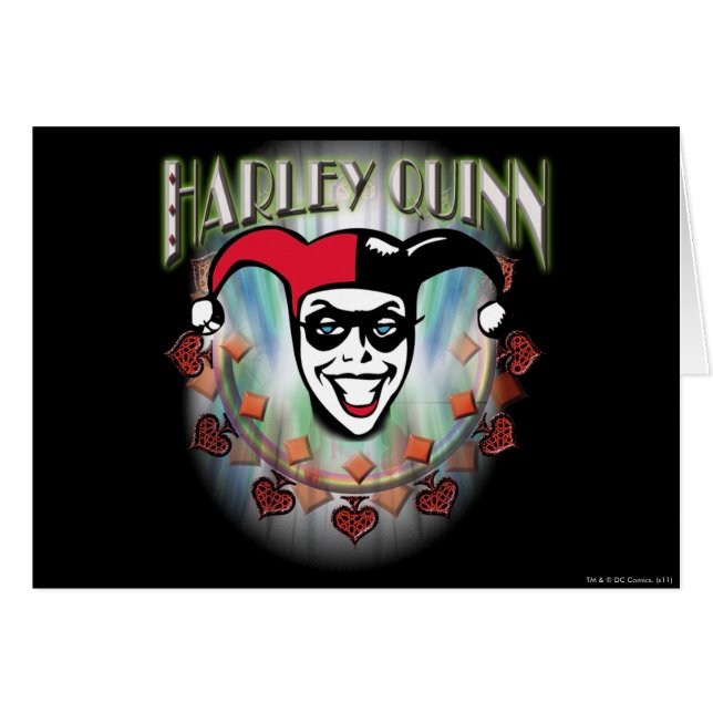Harley Quinn - Gesicht und Logo (Vorderseite (Horizontal))