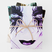 Harley Quinn  Hellequin Gothic Girl Geschenkpapier Set (Beispiel)