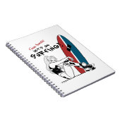 Harley Quinn - Lass uns surfen gehen Notizblock (Rechte Seite)