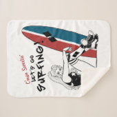 Harley Quinn - Lass uns surfen gehen Sherpadecke (Vorderseite (Horizontal))