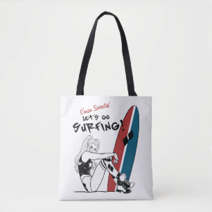 Harley Quinn - Lass uns surfen gehen Tasche