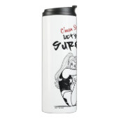 Harley Quinn - Lass uns surfen gehen Thermosbecher (Nach links gedreht)