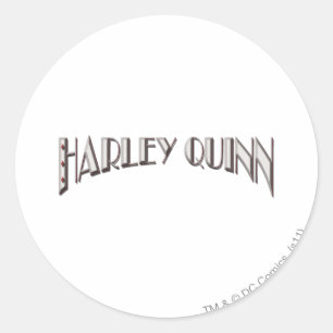 Harley Quinn - Logo Runder Aufkleber
