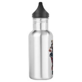 Harley Quinn mit Fuzzy Dice Edelstahlflasche (Links)