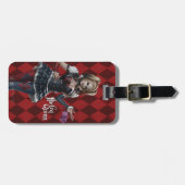 Harley Quinn mit Fuzzy Dice Gepäckanhänger (Vorderseite horizontal)