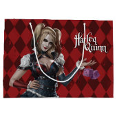 Harley Quinn mit Fuzzy Dice Große Geschenktüte (Rückseite)