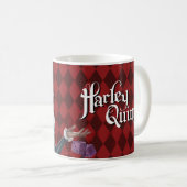 Harley Quinn mit Fuzzy Dice Kaffeetasse (VorderseiteRechts)