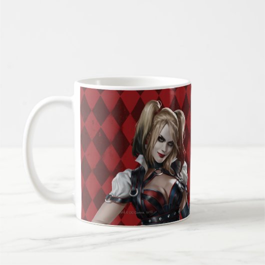 Harley Quinn mit Fuzzy Dice Kaffeetasse (Links)