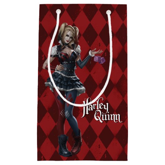 Harley Quinn mit Fuzzy Dice Kleine Geschenktüte (Vorderseite)