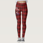 Harley Quinn mit Fuzzy Dice Leggings (Vorderseite)