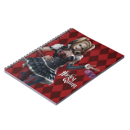 Harley Quinn mit Fuzzy Dice Notizblock (Linke Seite)