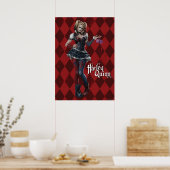 Harley Quinn mit Fuzzy Dice Poster (Küche)