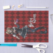 Harley Quinn mit Fuzzy Dice Seidenpapier (Handwerk)