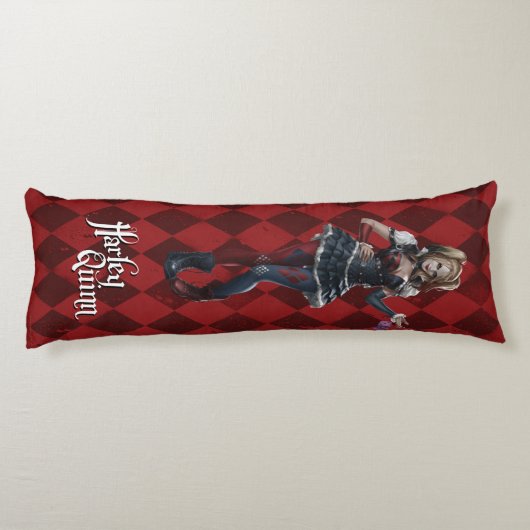 Harley Quinn mit Fuzzy Dice Seitenschläferkissen (Rückseite)