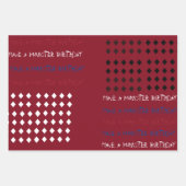 Harley Quinn Monster Birthday Wrapping Paper Geschenkpapier Set (Vorderseite)