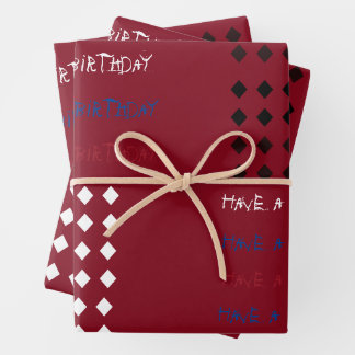 Harley Quinn Monster Birthday Wrapping Paper Geschenkpapier Set