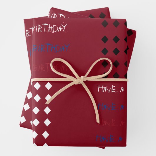 Harley Quinn Monster Birthday Wrapping Paper Geschenkpapier Set (Beispiel)