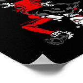 Harley Quinn Of Diamonds T Shirt  Poster (Ecke)