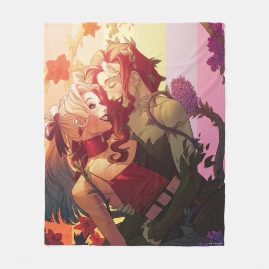 Harley Quinn & Poison Ivy Pride Comic Cover Fleecedecke (Vorderseite)
