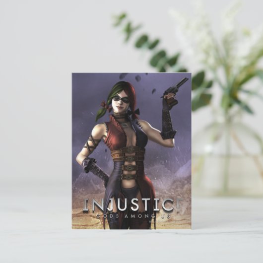 Harley Quinn Postkarte (Stehend Vorderseite)