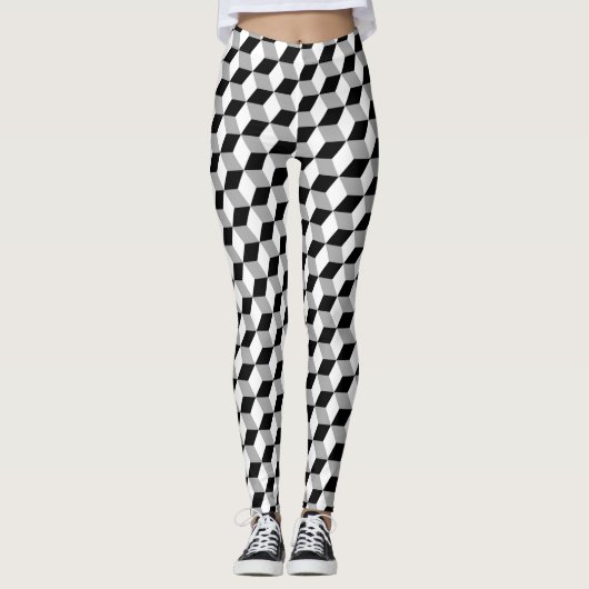 Harley Quinn Schwarzweiss-Leggings Leggings (Vorderseite)