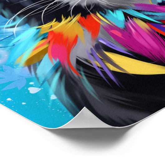 Harley Quinn the Cat Poster (Ecke)