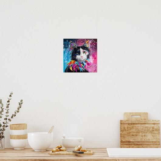 Harley Quinn the Cat Poster (Küche)