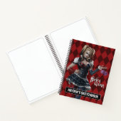 Harley Quinn Zeichnend mit Fuzzy Dice Notizblock (Innenseite)