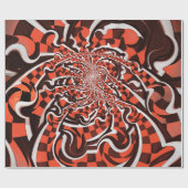 Harley Quinns Pfefferminz Candycan küsste Fraktale Geschenkpapier (Flach)