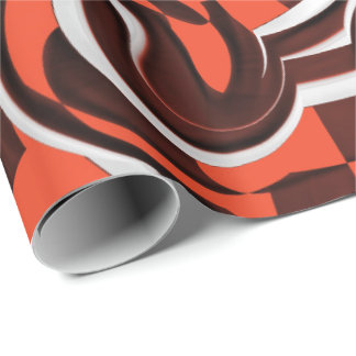 Harley Quinns Pfefferminz Candycan küsste Fraktale Geschenkpapier