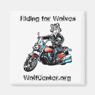 Harley Wolf-Quadrat-Magnet Magnet