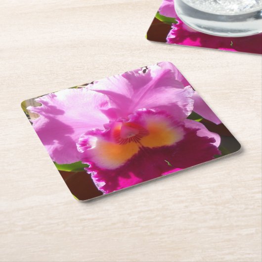 Harlinde Rechteckiger Pappuntersetzer (angewinkelt)