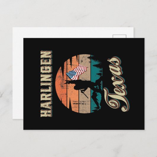Harlingen Texas Postkarte (Vorne/Hinten)