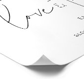 HARLOSE Liebe und Tacos-Zeichen Poster (Ecke)