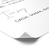 HARLOW 1. Geburtstag Meilensteine Infografik 18x24 Poster (Ecke)