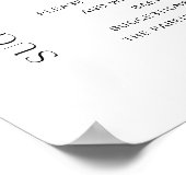 HARLOW Baby Name Vorschläge Babydusche Schild (Ecke)