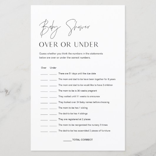 HARLOW Baby über oder unter Babydusche (Vorderseite)