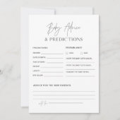 HARLOW Babyduschberatung und -vorhersage Karte (Vorderseite)