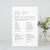 HARLOW Babydusche Was ist auf deinem Handyspiel? (Stehend Vorderseite)