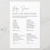 HARLOW Babydusche Was ist auf deinem Handyspiel? (Vorderseite)