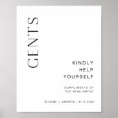 HARLOW Bad Basket Wedding Mens Room Poster (Vorne)