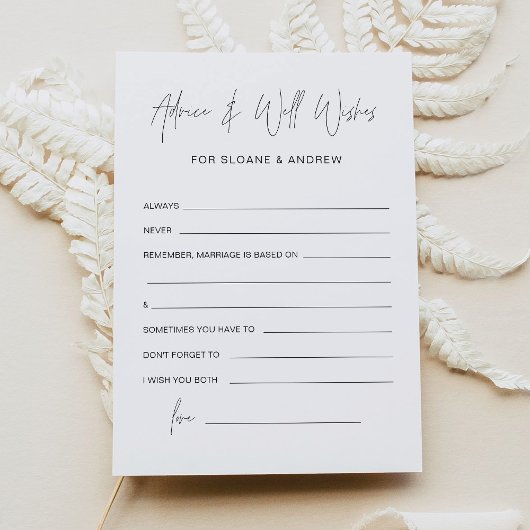 HARLOW Beratung und gute Wünsche für Braut und Brä Einladung