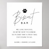 HARLOW Biscuit Bar Pet Wedding Sign Poster (Vorne)