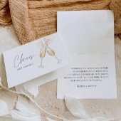 HARLOW Champagne Wedding Danke Card