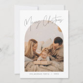 HARLOW Edgy Modern Arch Foto Weihnachtskarte Einladung (Vorderseite)