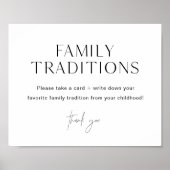 HARLOW Familientraditionen Kinderduschzeichen Poster (Vorne)